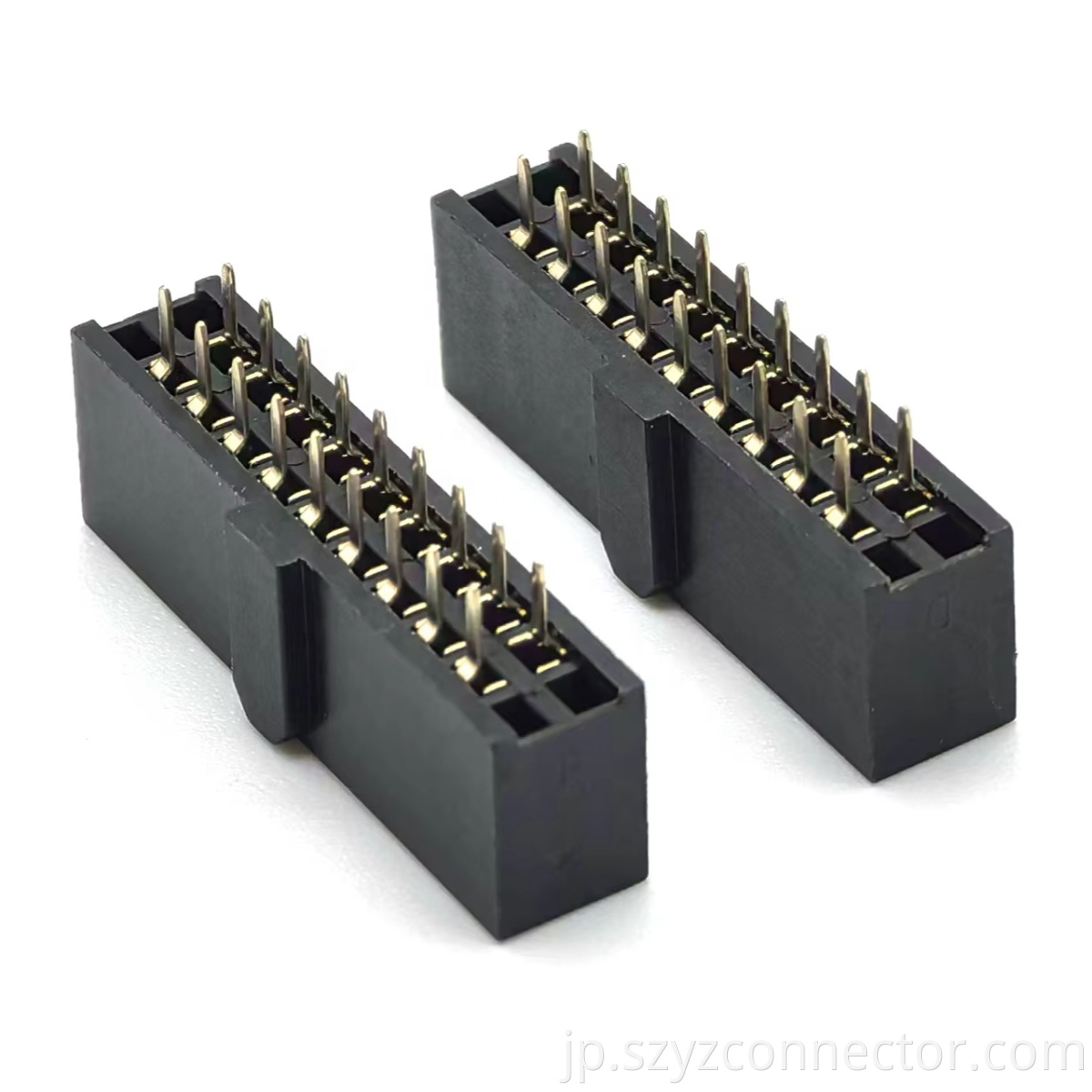 2.54mm Pitch Female Header Connector Dual Row Straight Pin numbers 1, 2, 21, and 22 are left open H:8.5mm U-TYPE 2*11P